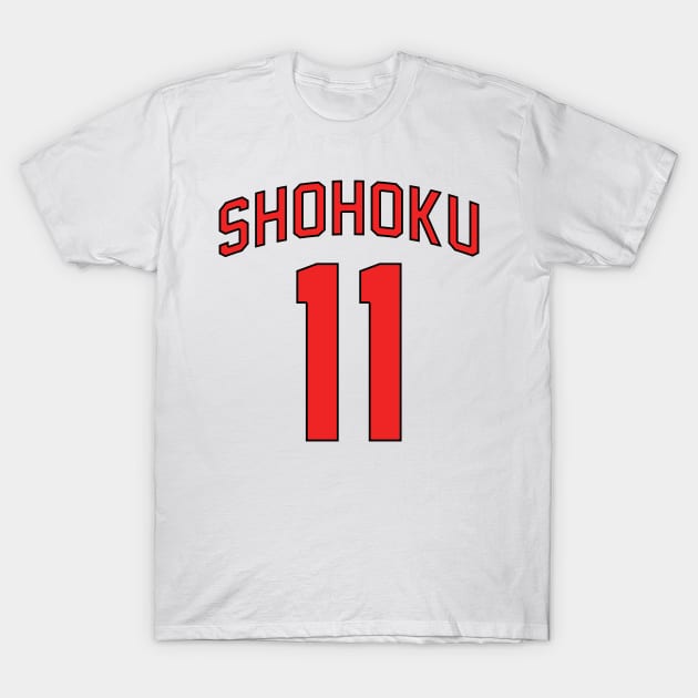 Shohoku - Kaede Rukawa Jersey T-Shirt by KimKim